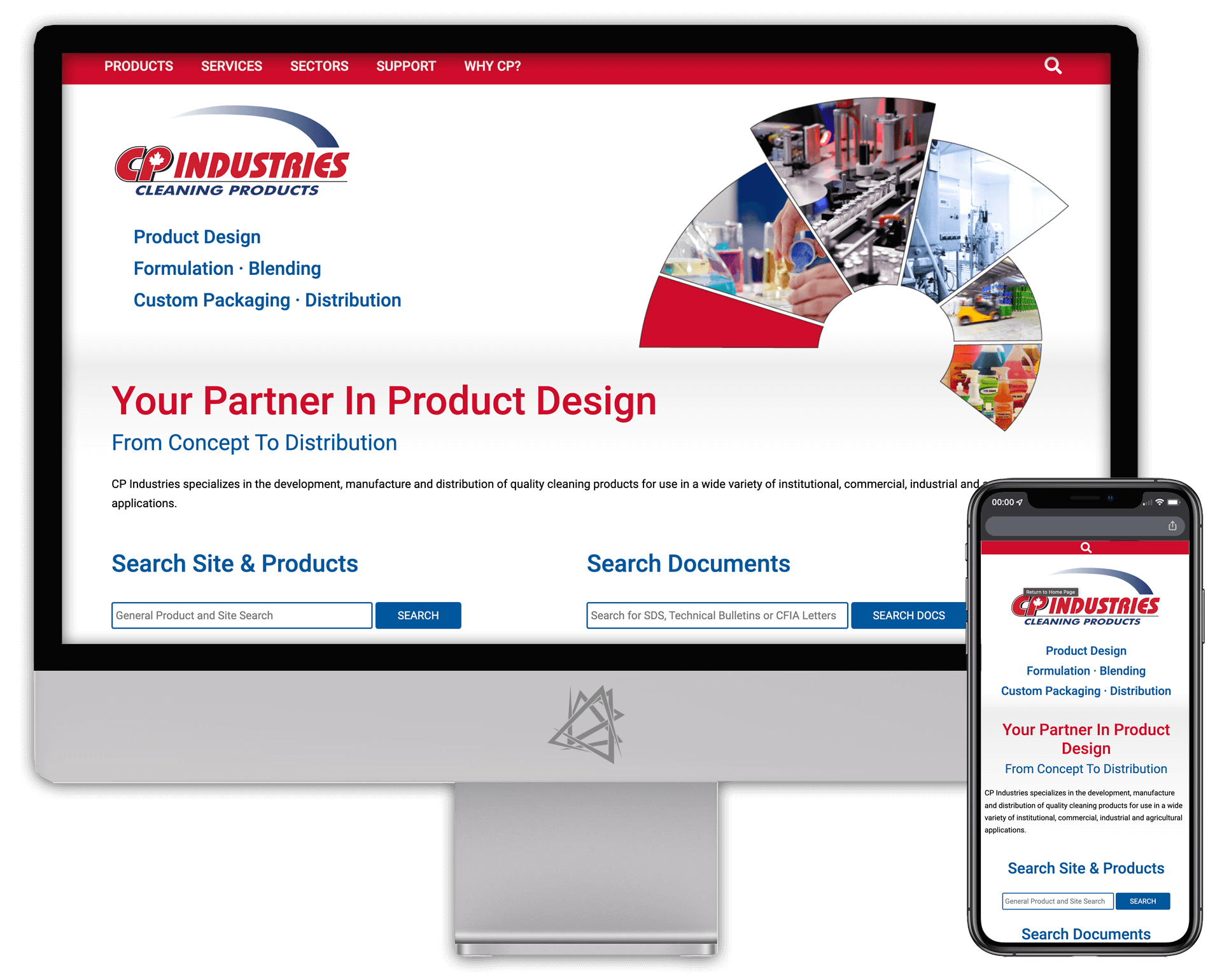 CP Industries Products Website by Guelph Website Designer